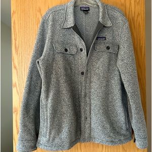 Patagonia sweater button down coat.